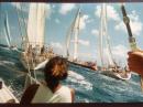 Pre-Hugo. Down Island at Antigua race week. Guest racing on the Big a Boys Meter boats! Our boat, "Heritage". Out of the Start!
